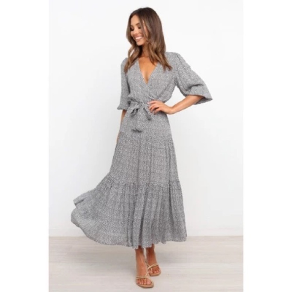 Petal & Pup Charcoal Maxi Dress